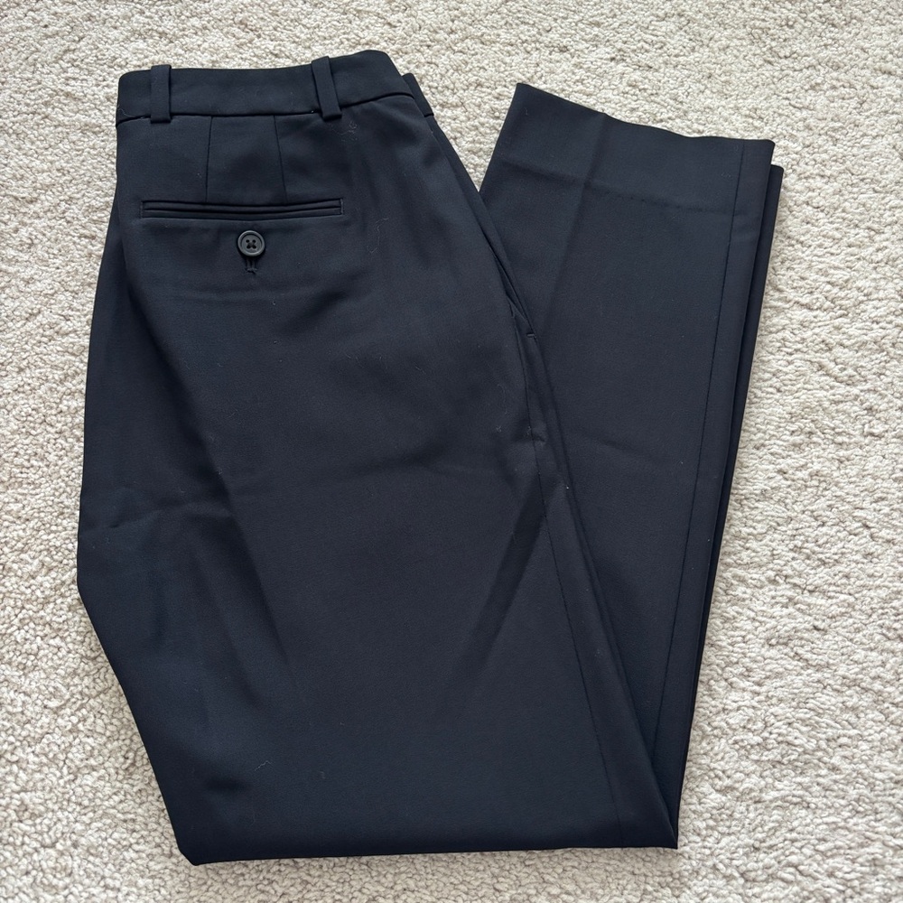 J. Crew Black Tellegno 1990 Dress Pants